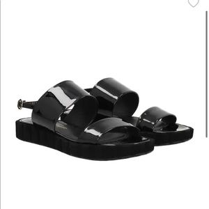 Salvatore Ferragamo Lucia Suede Scalloped platform sandals - US size 8, like new